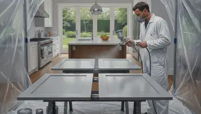 Baltimore, MD cabinet painting service delivering durable, polished kitchen finishes
