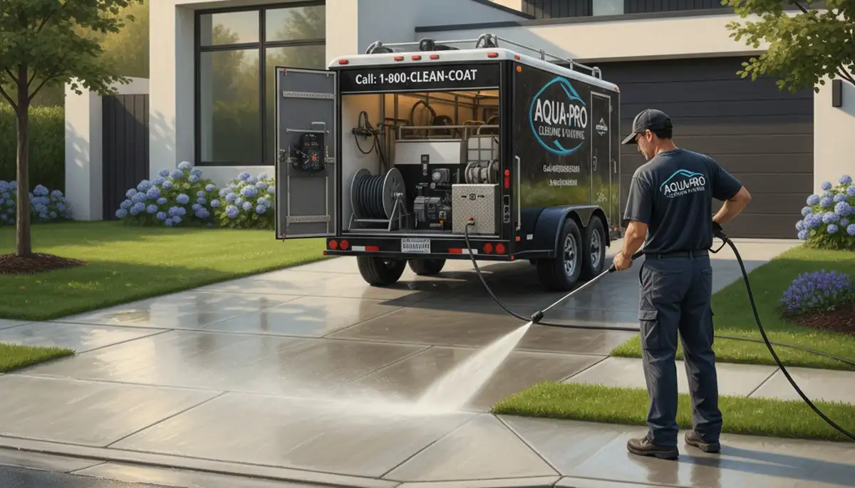 Baltimore, MD concrete pressure cleaning for driveways, patios, and walkways by Baltimore Paint Pros