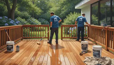 Professional deck sealing in Baltimore, MD protects wood from rain, humidity, and sun damage