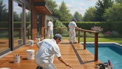 Professional deck staining in Baltimore, MD to protect and beautify outdoor wood decks