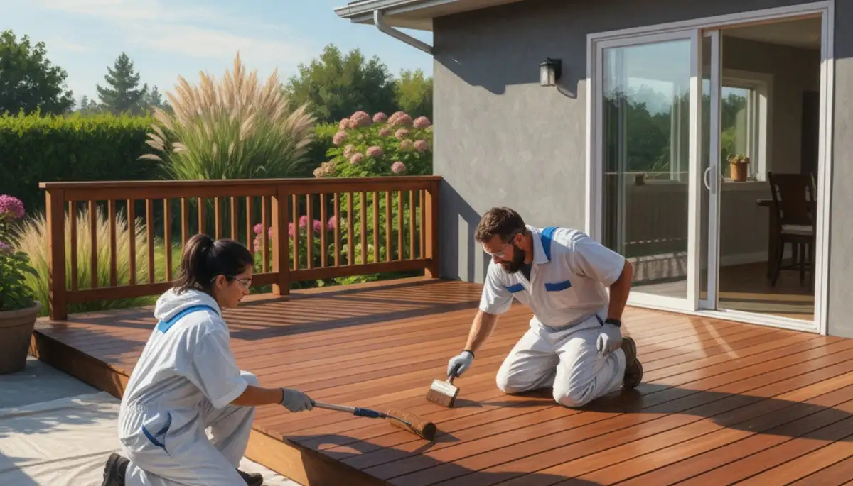 Professional deck staining service in Baltimore, MD by Baltimore Paint Pros