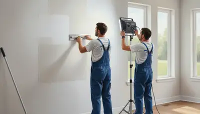 Baltimore, MD drywall repair for cracks, holes, and moisture damage by a professional painting contractor