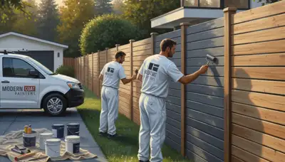 Baltimore, MD fence painting for weather-resistant wood and metal protection