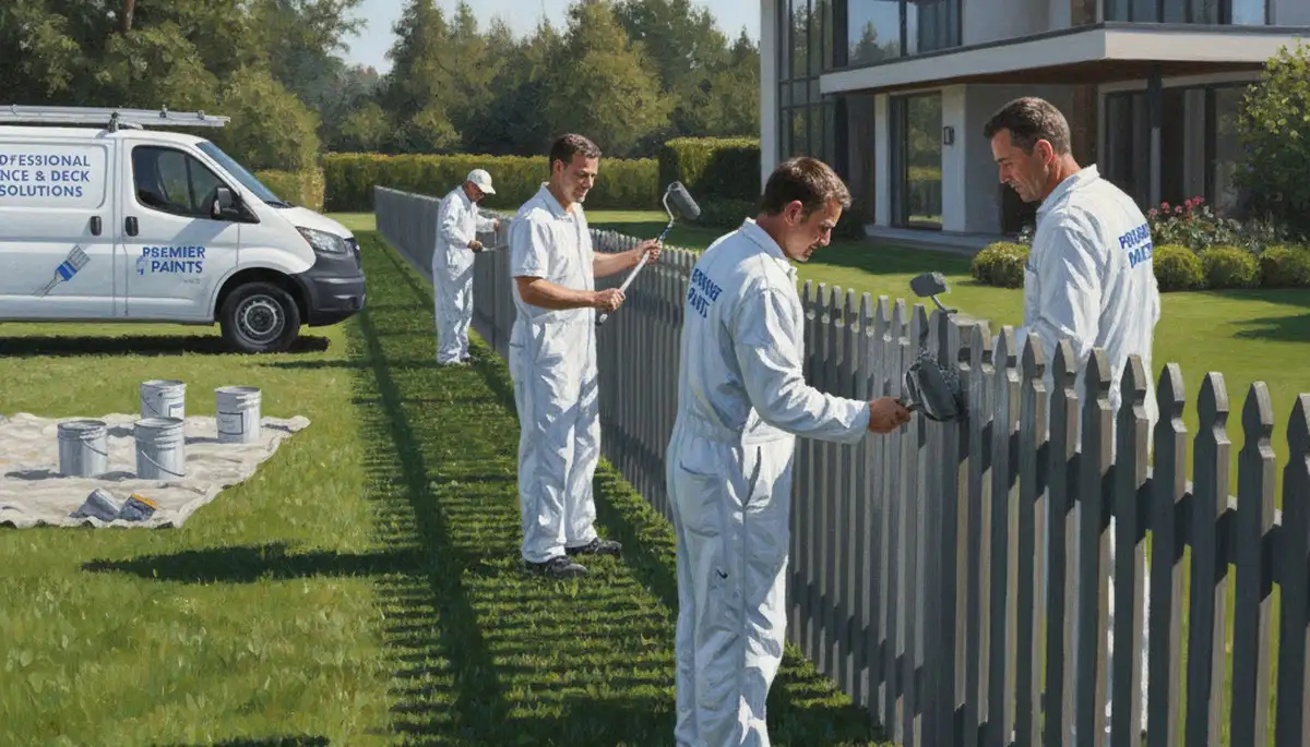 Baltimore, MD fence painting for wood and metal fences with weather-resistant protection