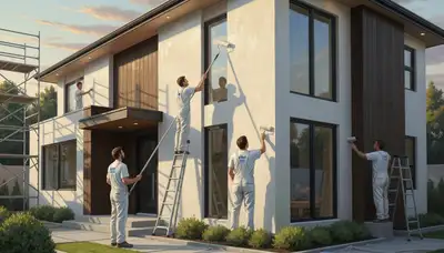 Baltimore, MD house painting service for durable coastal-weather exterior and interior finishes