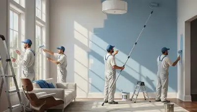 Baltimore, MD interior house painting services by Baltimore Paint Pros for durable, attractive finishes