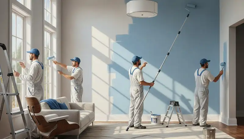 Baltimore, MD interior house painting services by Baltimore Paint Pros for durable, attractive finishes